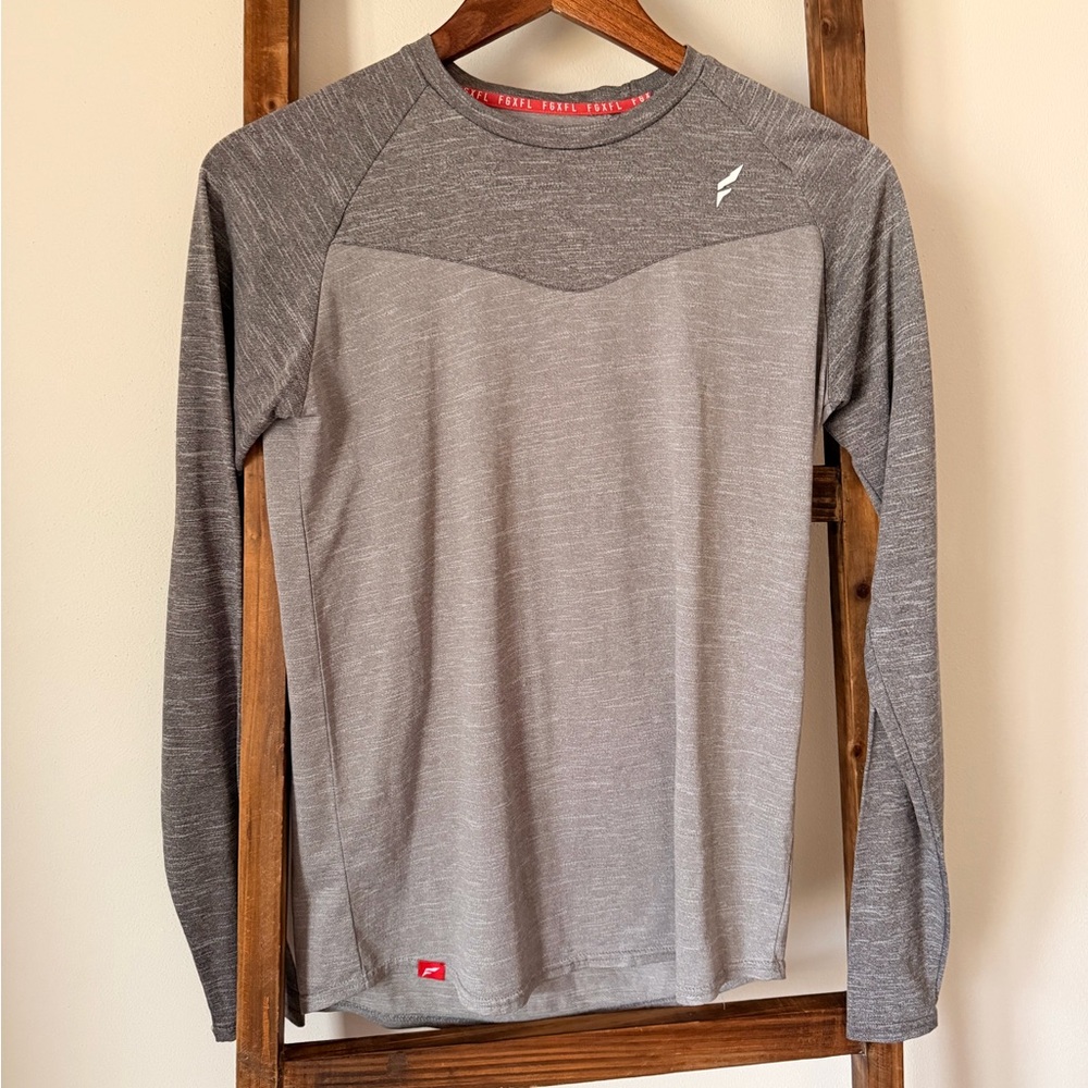 Flag Nor Fail Heather Gray Long Sleeve Shirt
